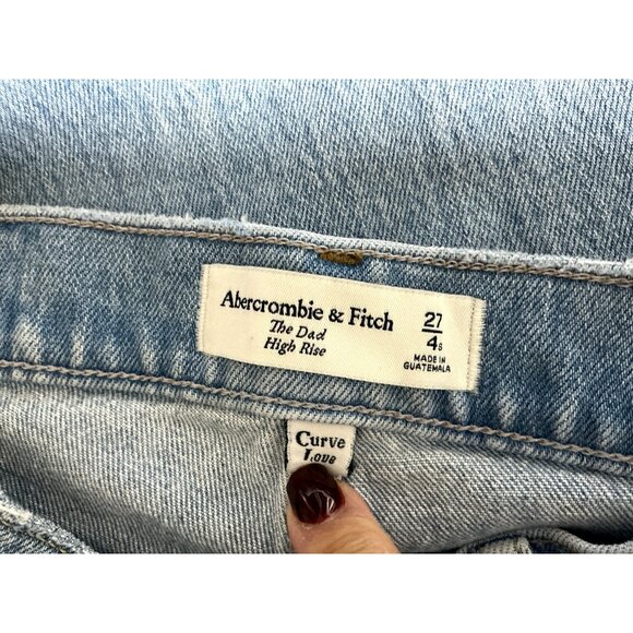 Abercrombie & Fitch Women’s Dad High Rise Jeans – Size 4 - Picture 5 of 7